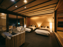 ◆水鏡庵◆バリアフリー　ジュニアスイート　露天風呂付和洋室　70㎡