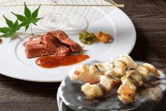【おとなの夏休みプラン特典】広島牛ステーキと穴子の石焼きが味わえる限定会席　イメージ