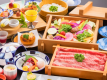 ■国産和牛温泉セイロ蒸し■柔らかく旨みが“ギュッ”と詰まったお肉は色鮮やかな野菜と共にあっさりと♪