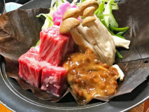 【青森のブランド牛】倉石牛を朴葉味噌焼きでお召し上がりください