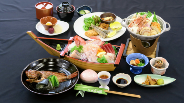 2024年秋冬　海づくし標準料理プラン　夕食料理イメージ
