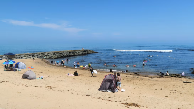 波静かで穴場のポケットビーチ水木海水浴場　はぎ屋から徒歩５分　2025/7/12～8/17開設