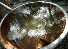 客室露天風呂一例