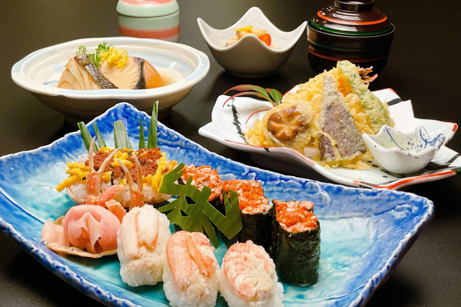 【冬】早めの出発&お寝坊さんにオススメ!!割烹たんご味わうせこ寿司御膳プラン(1泊1食付き) 【冬】早めの出発&お寝坊さんにオススメ!!割烹たんご味わうせこ寿司御膳プラン(1泊1食付き)