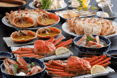 【日帰り夕食】☆大がに２杯＆ボイル１杯使用！焼きがにをたっぷり味わう♪超・満腹フルコースプラン