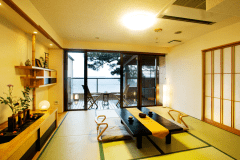 ◆【2025年2月リニューアル】露天風呂付客室◆ふくじゅそう（イメージ）/写真は和室となっておりますが和洋ルームにリニューアルいたしております。