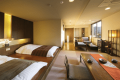 ■モダンデザインが人気のデザイナーズ客室【Ｂtype】和室6畳+洋の間・ツインベット(イメージ)◆令和2年2月1日より禁煙となりました◆