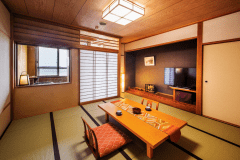 【日本海☆萩指月温泉】半露天風呂付客室-すずらん-10帖（イメージ）◆令和2年2月1日より禁煙となりました◆
