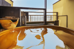 【りんどう】萩指月温泉・露天風呂付客室(イメージ・部屋確約不可)自然を満喫しながら入る露天風呂は格別