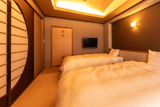 Tomi no Kaze - Japanese-Western style room with open-air bath with natural hot spring (non-smoking) Tomi no Kaze - Japanese-Western style room with open-air bath with natural hot spring (non-smoking)