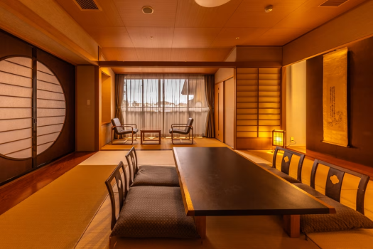 Tomi no Kaze - Japanese-Western style room with open-air bath with natural hot spring (non-smoking) Tomi no Kaze - Japanese-Western style room with open-air bath with natural hot spring (non-smoking)