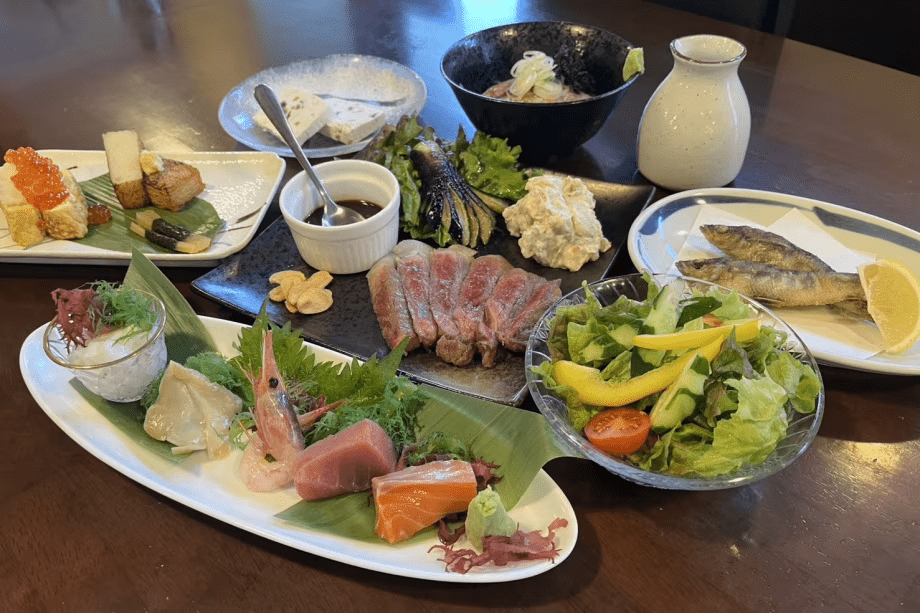 つだやの福島尽くしコース料理