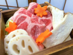 麓山高原豚と秋野菜の蒸籠蒸し（写真は一例です）