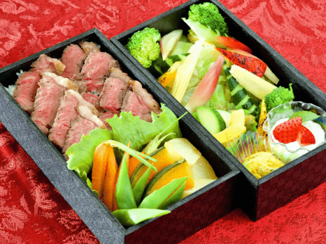 【特製弁当】和牛ステーキ140ｇと直営農園のお野菜