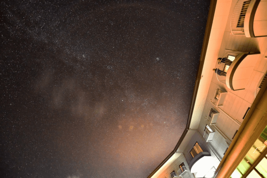 日本三選星名所:客室から見る星空