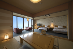 トップフロア露天風呂付和洋室５０２　ワンランク上の和洋室でとっておきの休日をお過ごしください