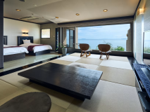 源泉かけ流し露天風呂付【華館海側】椿