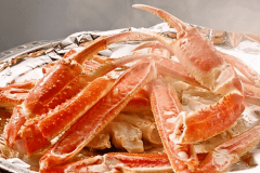 ジューシーな､かに陶板焼