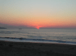 夕日ヶ浦海岸沈む夕日