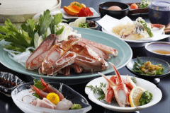 お手軽カニ会席／例