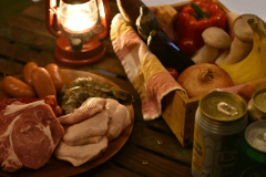 【BBQ PLAN】大満足のBBQ+フリードリンク＆朝食付き！三角屋根の一棟貸しに泊まるグランピング満喫プラン