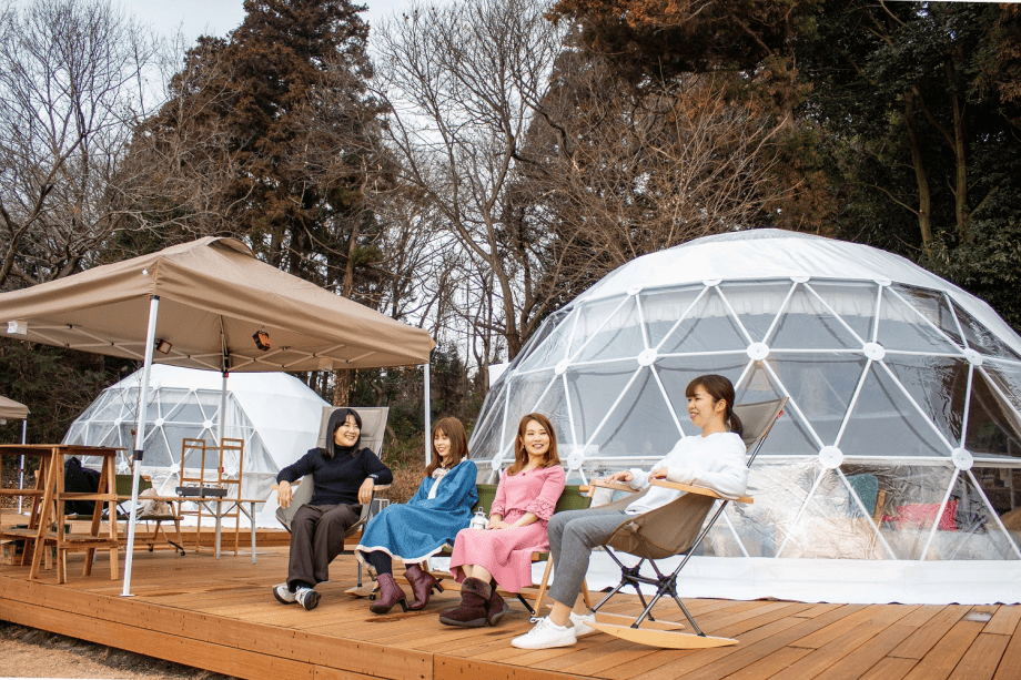 井頭温泉 チャットパレス プランの詳細 学生限定 思い出グランピング旅 ドームテントでディナー モーニング プレゼント付