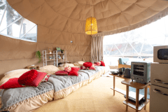 星空ルーム｜グランピングドームテント（18㎡／4名定員）