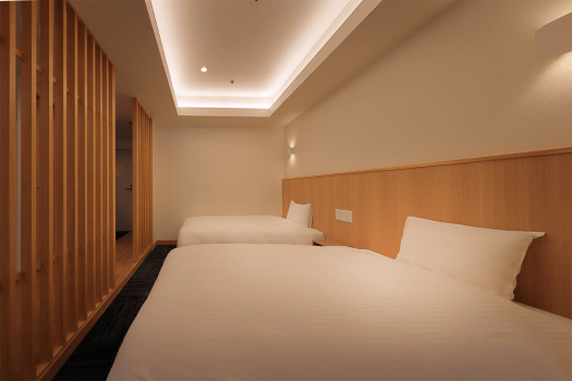 [日西合璧房] 頂樓/更新雙床房（禁煙）