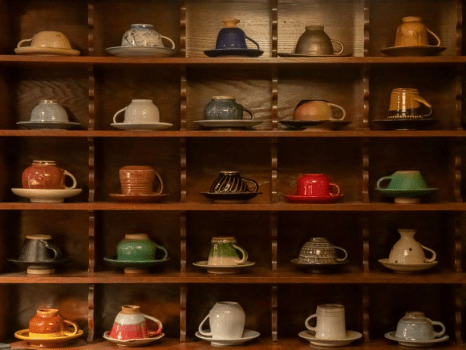 こだわりの鳥取民藝のカップでほっと一息。リラックスしたひとときを。