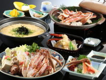 夕日ヶ浦で日帰りカニ料理【贅沢・かにづくし昼食プラン】
