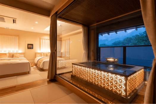 【花の庄】露天風呂付き特別室｜2ベッドルーム｜51㎡（2024年7月リニューアル）