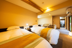 【かえで】6畳＋6畳＋洋間＋ツイン／檜風呂