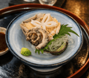 【上質会席】鮑の刺身&times;季節の逸品／源泉掛け流し内湯付・お部屋食