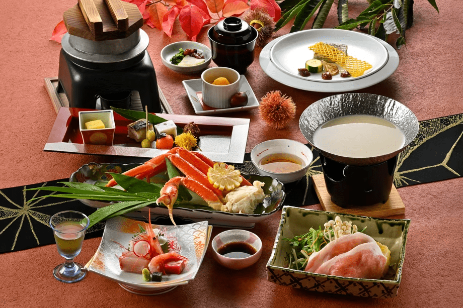 夕食 秋の基本会席(2026年9月15日(火)頃から2026年12月14日(月)頃までの献立例) 夕食 秋の基本会席(2026年9月15日(火)頃から2026年12月14日(月)頃までの献立例)