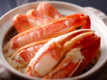 自慢の出汁で味わうカニすき鍋／例