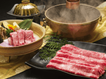 【特選松阪牛会席】“霜降りと赤み”が美しい松阪牛を鍋や鉄板焼きで。