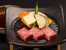 松阪牛の鉄板焼き